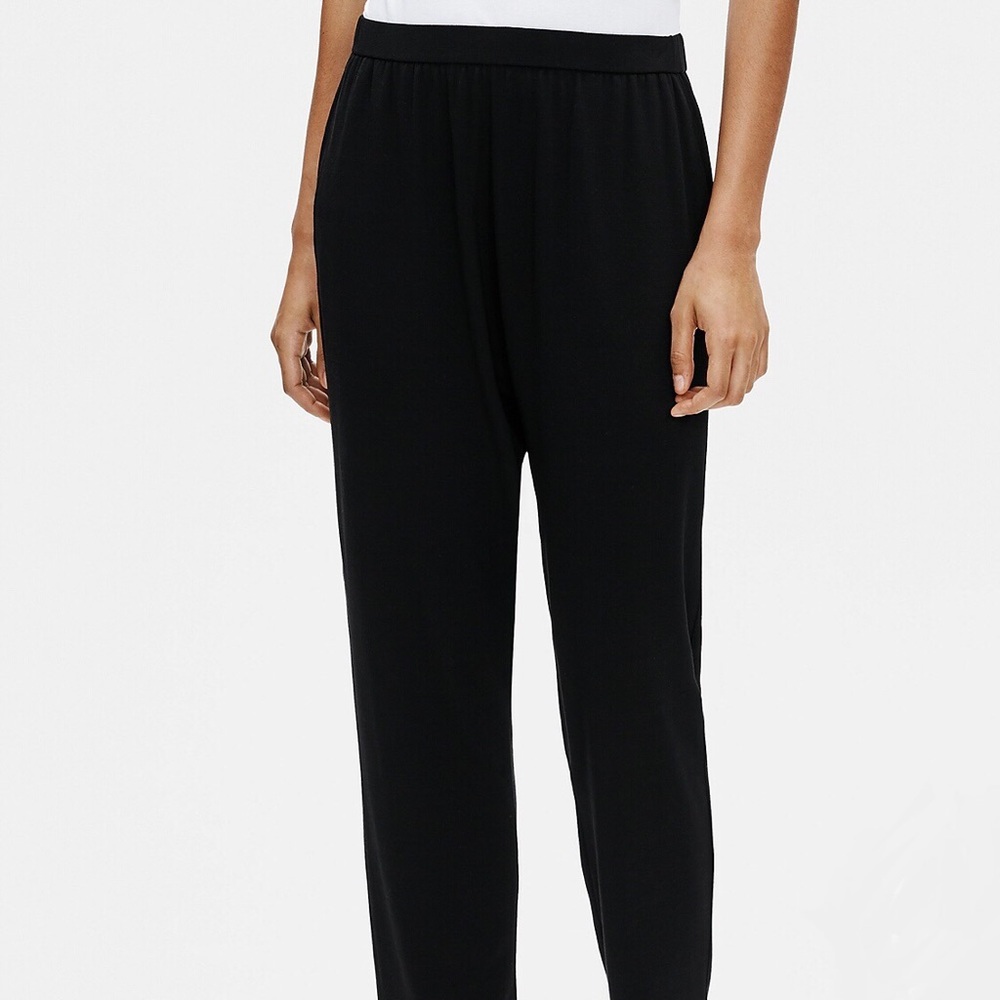 NWT Eileen Fisher Tencel Slouchy Ankle Pants Extra Small